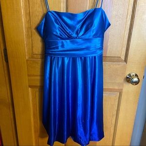 NWT Blue Sparkle Homecoming Dress Bubble Skirt